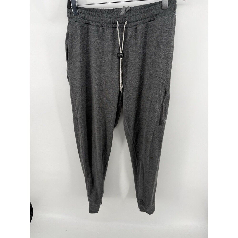 Vuori Sunday Performance Jogger Large 28”Gym Active Drawstring Tapered Gray